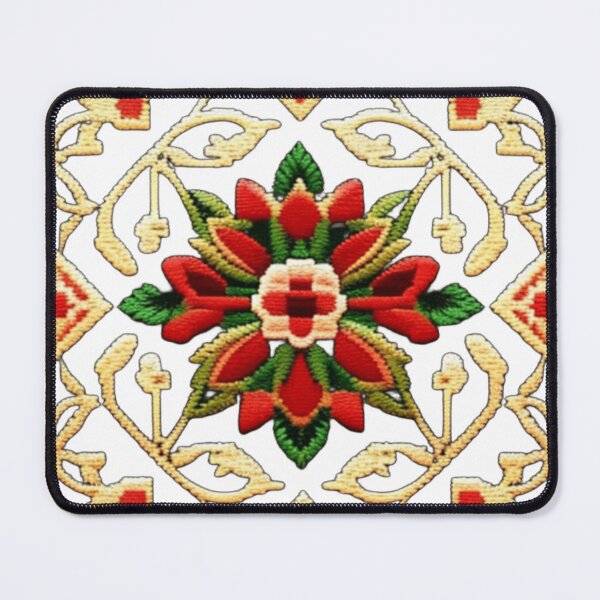 Item preview, Palestinian embroidered floral design  designed and sold by Roxburylane.