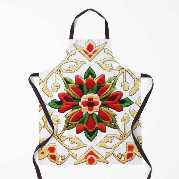 Item preview, Palestinian embroidered floral design  designed and sold by Roxburylane.