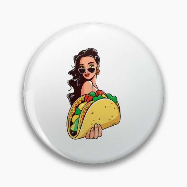 Item preview, Mexican Lady Offering Taco Tortilla designed and sold by w1ckerman.
