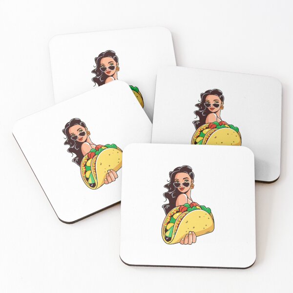 Item preview, Mexican Lady Offering Taco Tortilla designed and sold by w1ckerman.