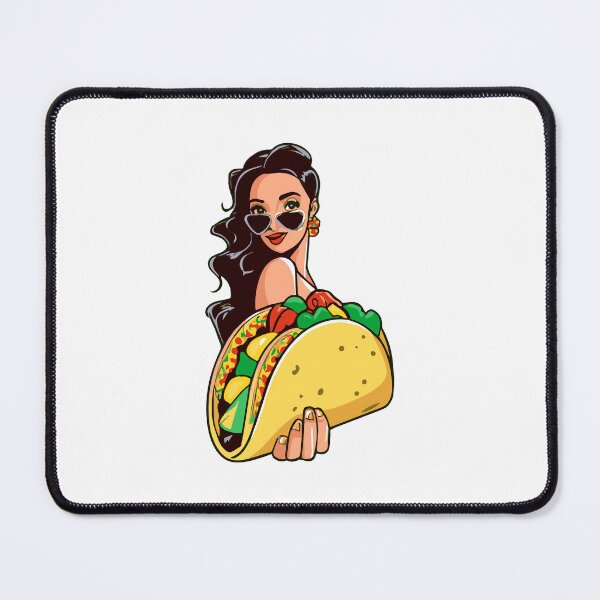 Item preview, Mexican Lady Offering Taco Tortilla designed and sold by w1ckerman.