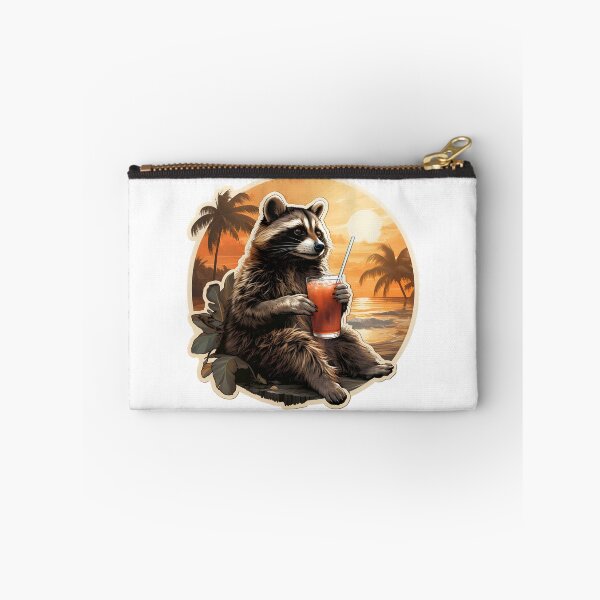 Item preview, Chilled Raccoon Beach Sipper designed and sold by Artful-Adam.