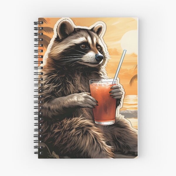 Item preview, Chilled Raccoon Beach Sipper designed and sold by Artful-Adam.
