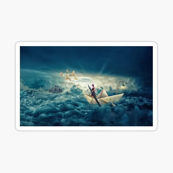 Characterscapes: „Heaven“ Abstrakte Kunst Charakter-Darstellung Sticker