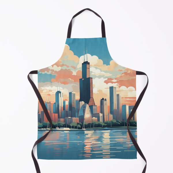 Item preview, A Vintage Travel Illustration of Chicago - Illinois - US designed and sold by GoodOldVintage.