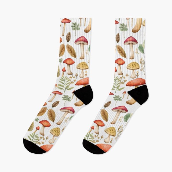 Item preview, Watercolor fall mushroom pattern designed and sold by Minima-Vulpes.