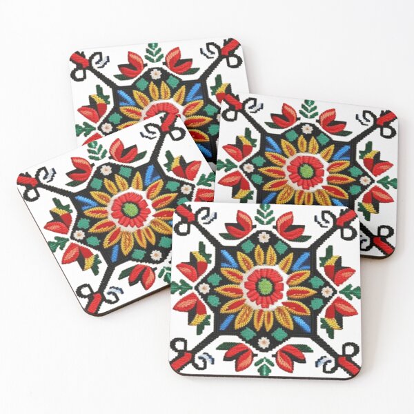 Item preview, Palestinian embroidered floral design  designed and sold by Roxburylane.