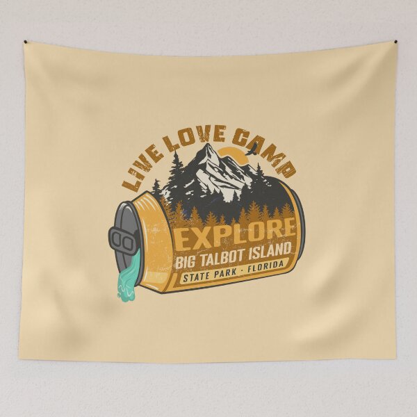 Item preview, Big Talbot Island State Park Florida Live Love Camp Retro In A Soda Camping Hiking Outdoor Adventure designed and sold by mountainfad.