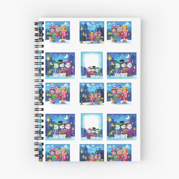 Item preview, Beautiful illustrations of carolers on Christmas Eve designed and sold by huape.