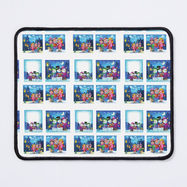 Item preview, Beautiful illustrations of carolers on Christmas Eve designed and sold by huape.