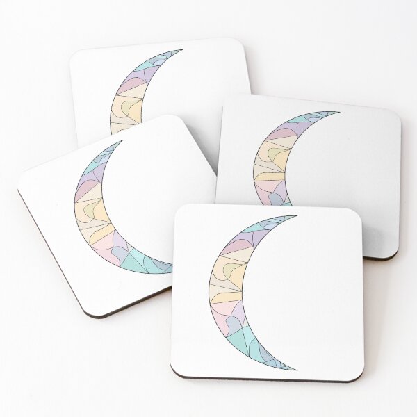 Item preview, Stained glass crescent moon designed and sold by Organ1que.