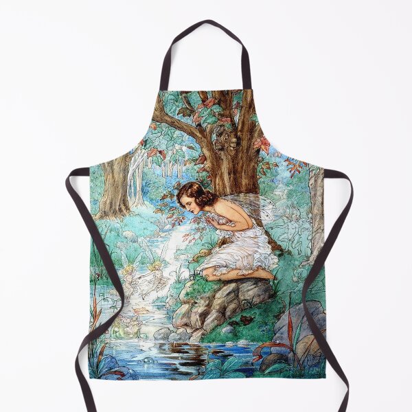 Item preview, Fairies at a Woodland Stream - Harold Gaze designed and sold by forgottenbeauty.