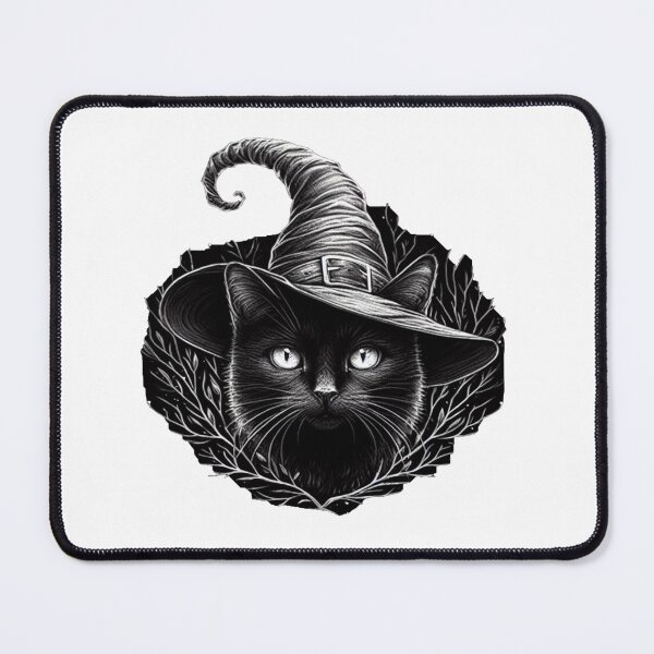 Item preview, Black cat with witch hat, Halloween designed and sold by Buy  Daddy⭐.