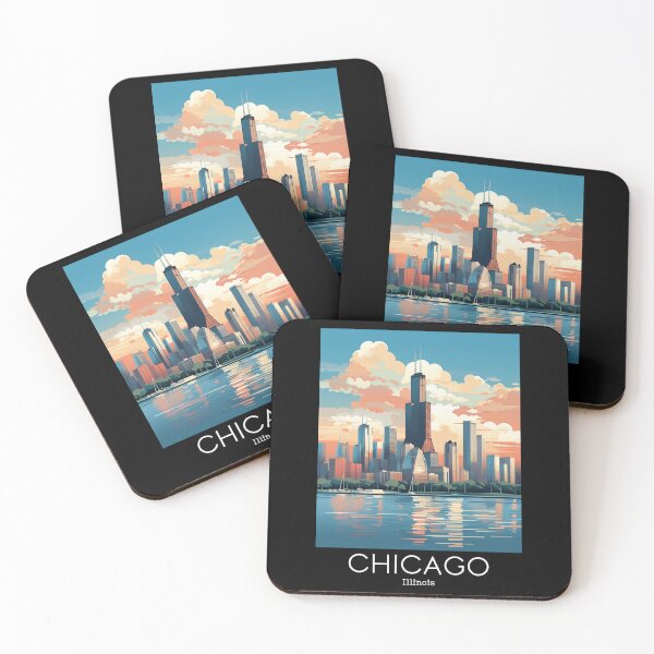 Item preview, A Vintage Travel Illustration of Chicago - Illinois - US  designed and sold by GoodOldVintage.