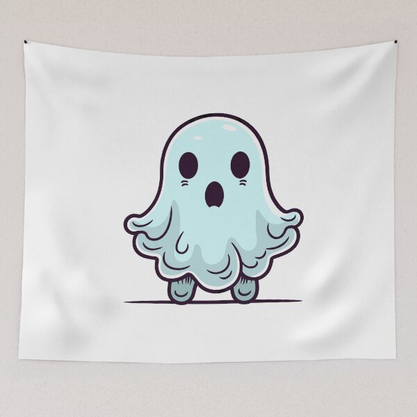 Item preview, Cute Ghost Halloween Cartoon (Image 1/20) designed and sold by DigitalArtify.