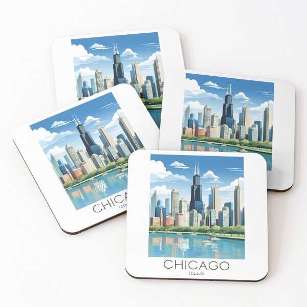 Item preview, A Vintage Travel Illustration of Chicago - Illinois - US  designed and sold by GoodOldVintage.