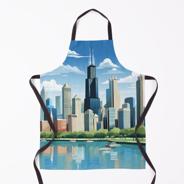 Item preview, A Vintage Travel Illustration of Chicago - Illinois - US designed and sold by GoodOldVintage.