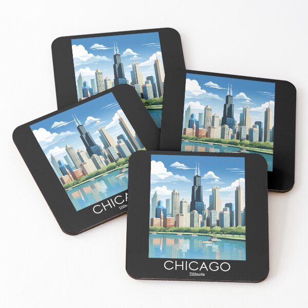 Item preview, A Vintage Travel Illustration of Chicago - Illinois - US  designed and sold by GoodOldVintage.