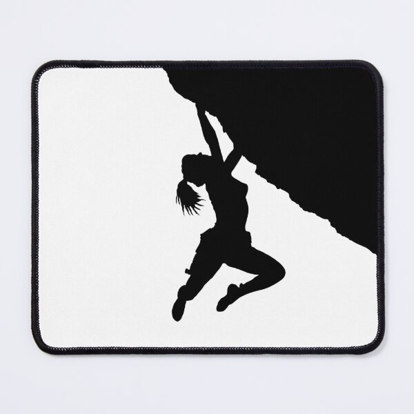 Item preview, girl bouldering silhouette designed and sold by mindgoop.