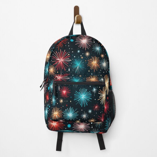 Item preview, Red and Blue Fireworks Pattern designed and sold by Blue-Banana.