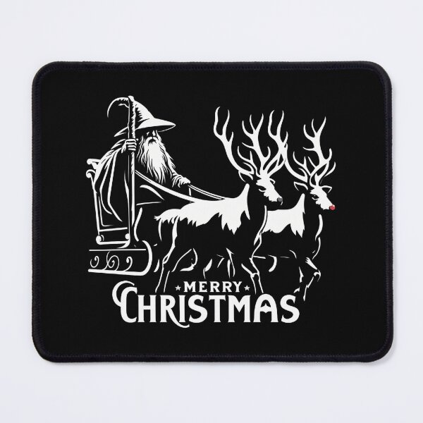 Item preview, Mystical Wizard on Santas Ledge - Fantasy Christmas designed and sold by Fenay Designs.