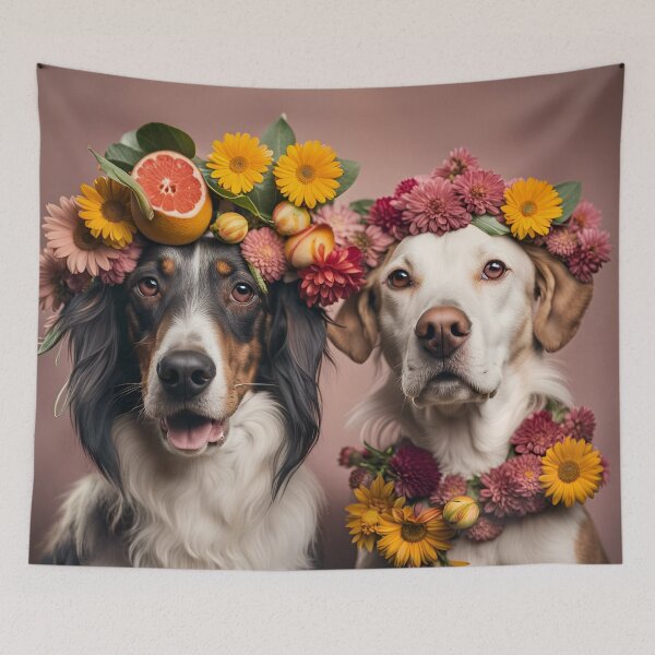 Item preview, Dogs with Flowers designed and sold by carolablanco.