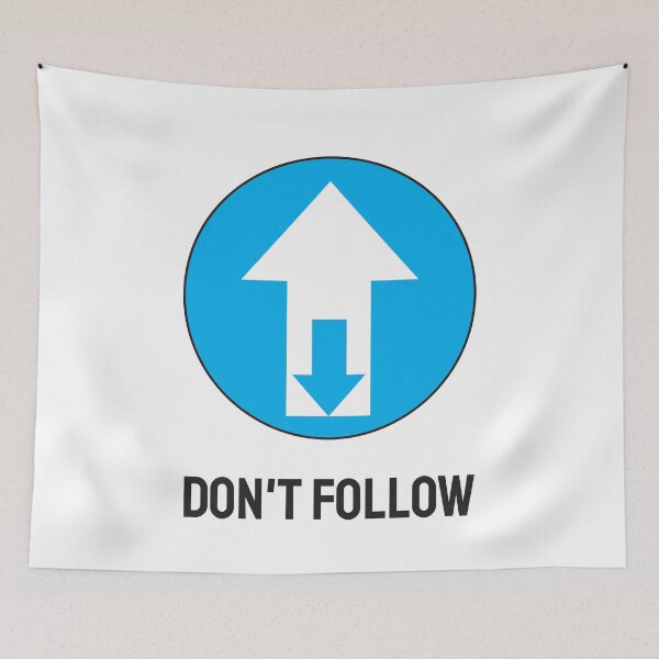Item preview, Do not follow sign designed and sold by twisted-dot.