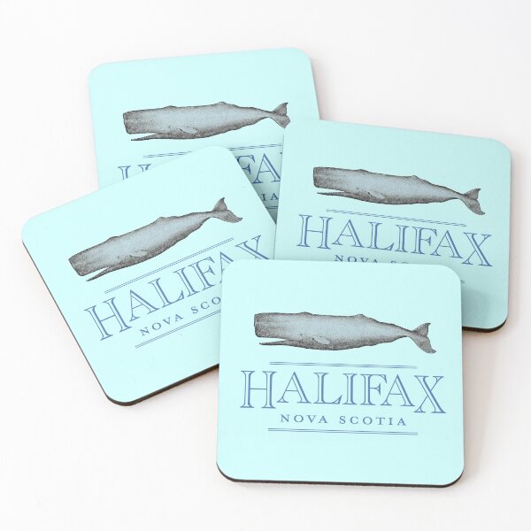 Item preview, Halifax Nova Scotia Canada Vintage Whale Design designed and sold by Futurebeachbum.