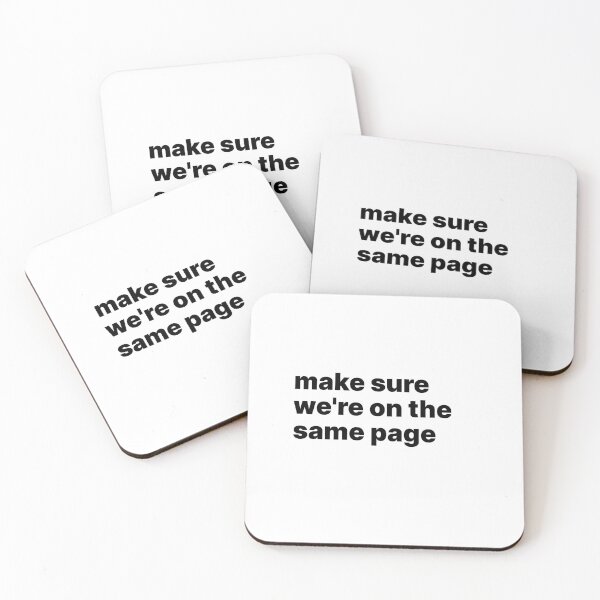Item preview, Make sure we're on the same page designed and sold by sparrowski.