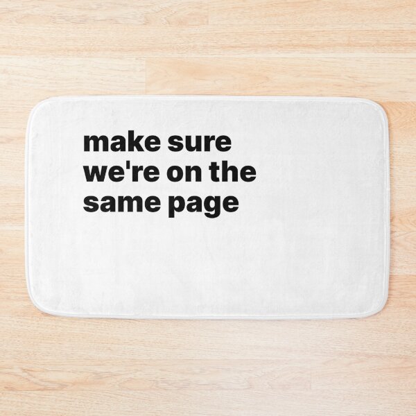 Item preview, Make sure we're on the same page designed and sold by sparrowski.
