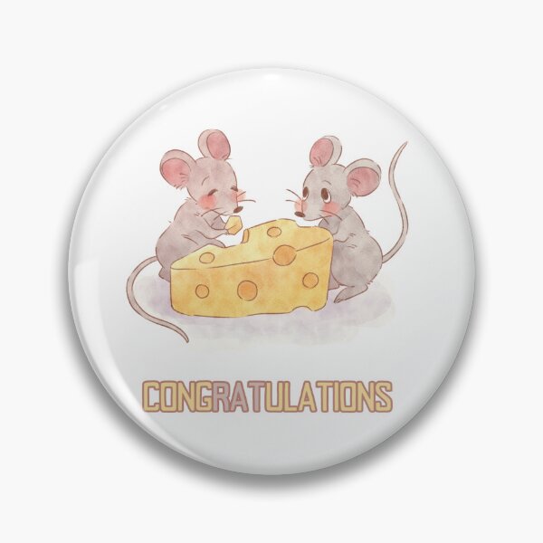 Item preview, CongRATulations. Cute Rats With Cheeze For Happy Occasions designed and sold by Rebel-Design.