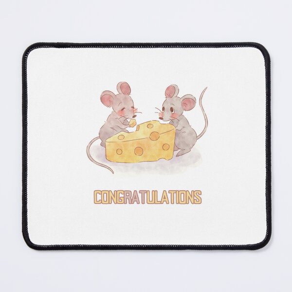 Item preview, CongRATulations. Cute Rats With Cheeze For Happy Occasions designed and sold by Rebel-Design.