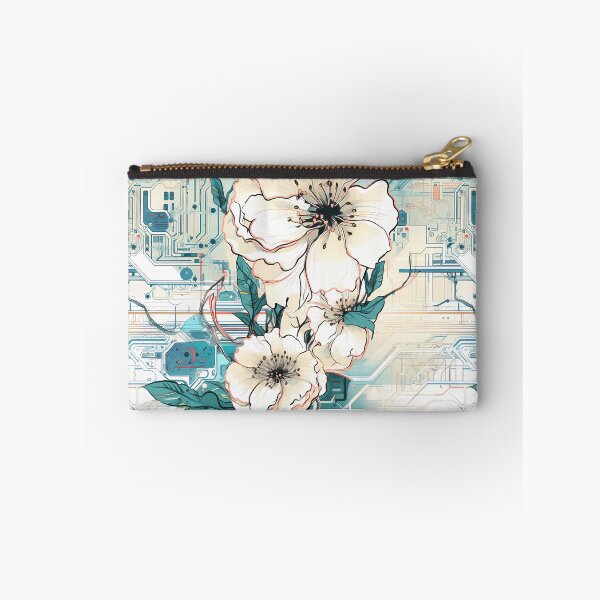 Item preview, Cyberpunk Flowers and Circuitry Pattern designed and sold by SchorlCraft.