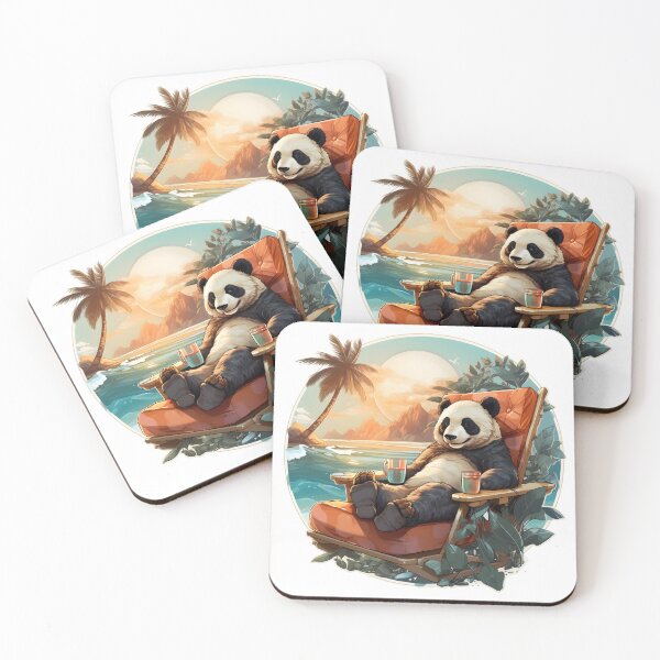 Item preview, Relaxed Panda Coastal Sip designed and sold by Artful-Adam.