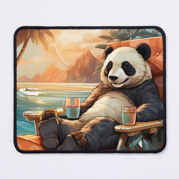 Item preview, Relaxed Panda Coastal Sip designed and sold by Artful-Adam.