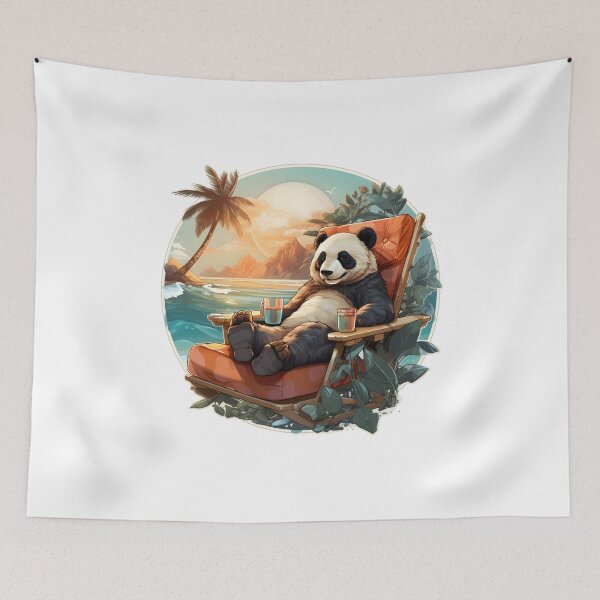 Item preview, Relaxed Panda Coastal Sip designed and sold by Artful-Adam.
