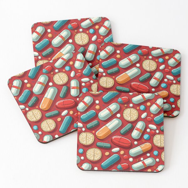 Item preview, Pills and Capsules Pattern designed and sold by GooGooPop.