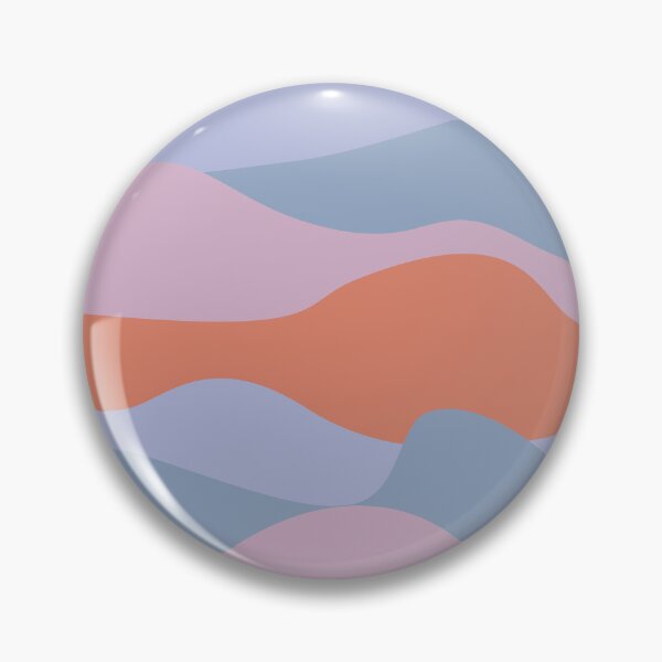 Item preview, Colorful curved landscape with orange, pink and purple waveform horizons designed and sold by marufemia.