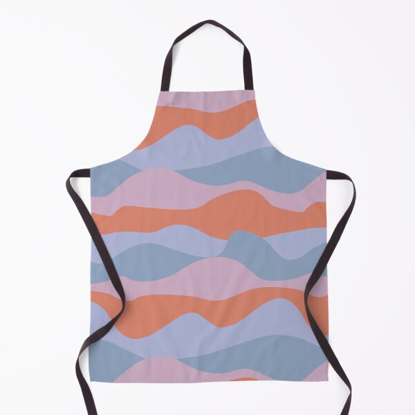 Item preview, Colorful curved landscape with orange, pink and purple waveform horizons designed and sold by marufemia.
