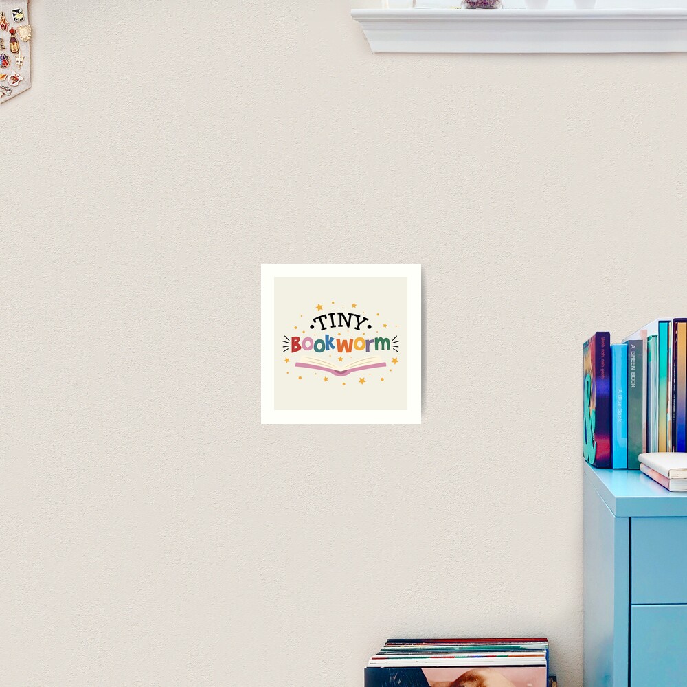 Tiny Bookworm / Baby Bookish Decor Ideas Aesthetic Rainbow Toddler Bookworm  Merch for Kindle Reading Lovers Tbr Booktok Poster for Sale by Latinoladas