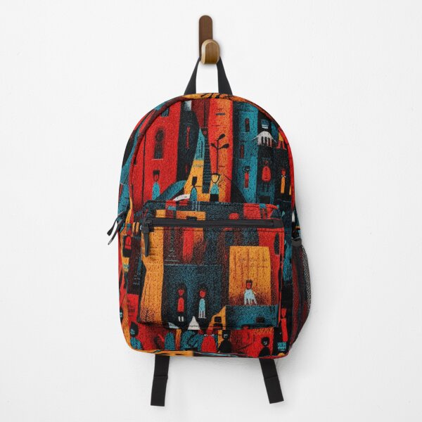 Item preview, African-Influenced, Colorful Cityscape designed and sold by FairX.