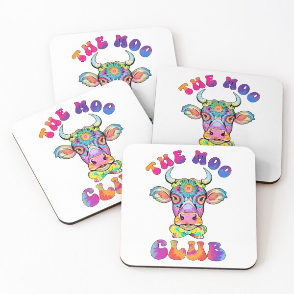 Item preview, The Moo Club: Hippie Tie-Dye Cow  designed and sold by Natureclectic.