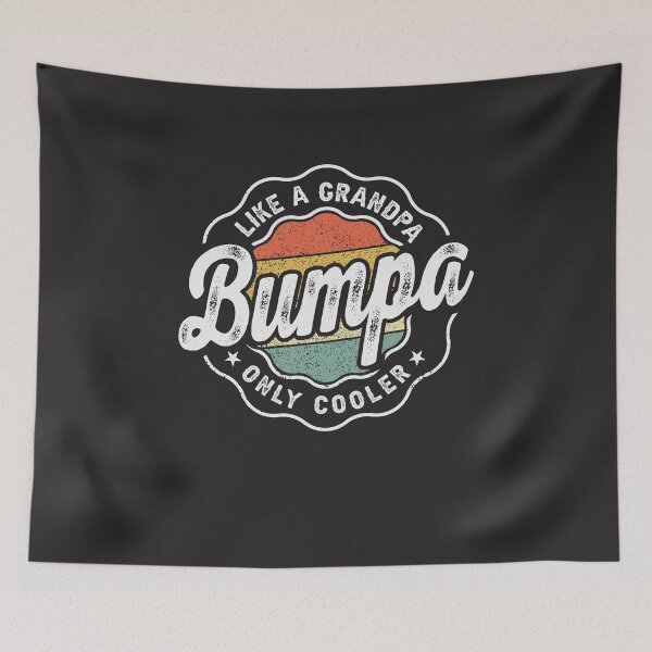 Item preview, Bumpa Like a Grandpa Only Cooler - Retro Dad Grandpa designed and sold by cidolopez.