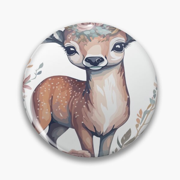 Item preview, Cute deer watercolor designed and sold by Almasrigroup.