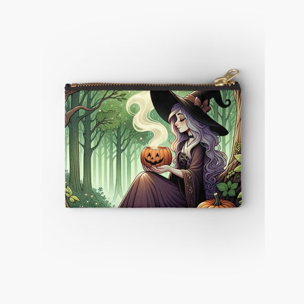 Item preview, Witch drinking pumpkin latte designed and sold by PixSellerShop.