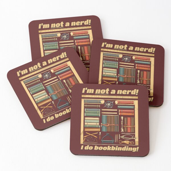 Item preview, I'm NOT a nerd! I do BOOKBINDING! designed and sold by SolidEarthArt.