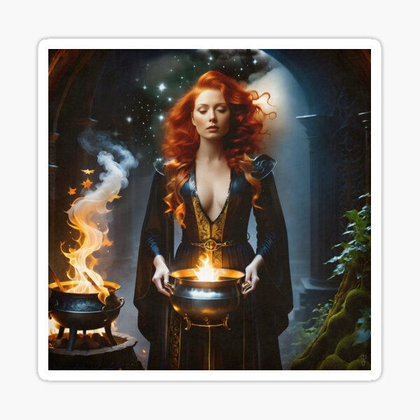 Fire Witch Sticker