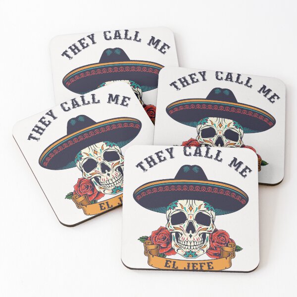 Item preview, THEY CALL ME EL JEFE, Sugar Skull Day of the Dead,dad,father,jefe designed and sold by benaouichShop.