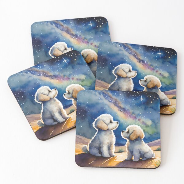 Item preview, Bichon Puppies Stargazing designed and sold by Susan Rydberg.