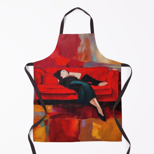Item preview, Woman Sleeping on Red Couch designed and sold by kultomatic.